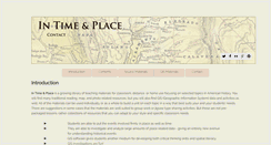 Desktop Screenshot of intimeandplace.org